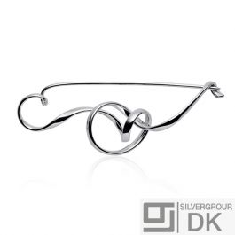 Georg Jensen Silver Brooch - #384 Forget-Me-Knot