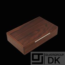 Danish Cabinet Maker. Large Rosewood Jewelry Box / Vanity Case.