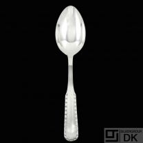 Georg Jensen. Silver Dinner Spoon, Large 001 - Perle / Rope #34.