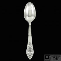 Georg Jensen. Silver Dinner Spoon 001 - Fuchsia / Klokke #2.
