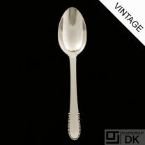 Georg Jensen Silver Dinner Spoon, Large - Beaded/ Kugle - VINTAGE