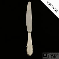Georg Jensen Silver Dinner Knife, Large - Beaded/ Kugle - VINTAGE