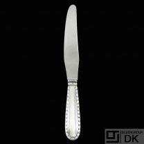 Georg Jensen. Silver Dinner Knife, Large 003 - Perle / Rope #34.