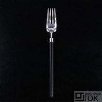 Hans Hansen. Silver Dinner Fork. Amalie - Black