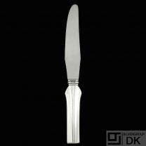 Georg Jensen. Sterling Silver Dinner Knife (S/H) 013 - Agave / Elsinore #59.