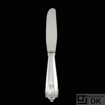 Georg Jensen. Silver Dinner Knife (S/H) 013 - Akkeleje / Akeleje.