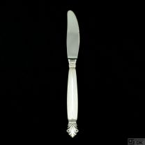 Georg Jensen Sterling Silver Dinner Knife, long Handle, serrated 017 - Acanthus/ Dronning - NEW