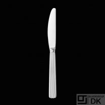 Georg Jensen. Silver Dinner Knife, Long Handle, Serrated - Bernadotte - VINTAGE