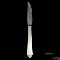 Georg Jensen Silverplate Dinner Knife, Serrated 018 - Pyramid / Pyramide - NEW