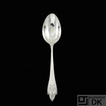 Georg Jensen. Silver Dessert Spoon 021 - Akkeleje / Akeleje.