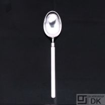 Hans Hansen. Silver Dessert Spoon. Amalie