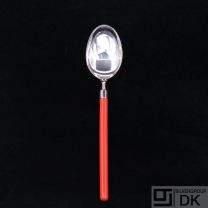Hans Hansen. Silver Dessert Spoon. Amalie