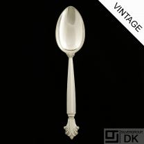 Georg Jensen Silver Dessert Spoon - Acanthus/ Dronning - VINTAGE