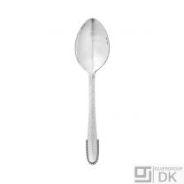 Georg Jensen Silver Dessert Spoon - Beaded/ Kugle - NEW