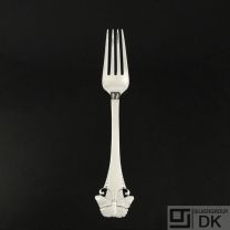 Danish Art Nouveau Silver Luncheon Fork - Butterfly / Sommerfugl