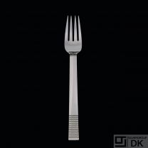 Georg Jensen Silver Luncheon Fork 022A - Parallel/ Relief