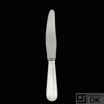 Georg Jensen. Silver Luncheon Knife (S/H) 023 - Perle / Rope #34.