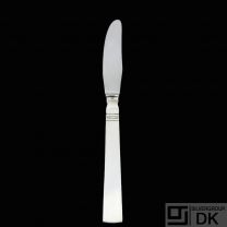 Georg Jensen. Sterling Silver Luncheon Knife (L/H) 024 - Blok / Acadia #46.
