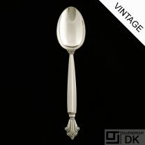Georg Jensen Silver Teaspoon, Large/ Child's Spoon - Acanthus/ Dronning - VINTAGE