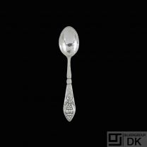 Georg Jensen. Silver Coffee Spoon 034 - Fuchsia / Klokke #2.