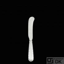 Georg Jensen. All Silver Butter Spreader 046 - Perle / Rope #34.