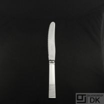 Georg Jensen Silver Fruit Knife, Serrated 072E - Parallel/ Relief