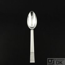 Georg Jensen Sterling Silver Fruit Spoon, Slender 074 - Parallel / Relief