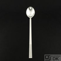 Georg Jensen Silver Iced Tea / Latte Spoon 078 - Parallel / Relief