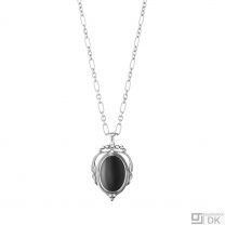 Georg Jensen Sterling Silver Pendant of the Year with Black Onyx - Heritage 2017