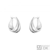 Georg Jensen. Sterling Silver Earrings #501B - Curve.