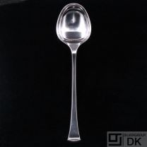 Hans Hansen. Silver Serving Spoon, Large - Kristine 