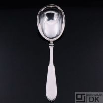 Hans Hansen. Silver Serving Spoon, Large . No. 1 / Arvesølv nr. 1