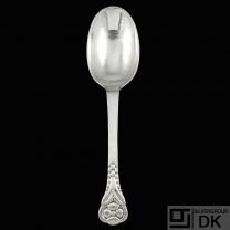 Evald Nielsen. No. 1 - Silver Serving Spoon, Large. 28,7 cm.