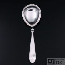 Hans Hansen. Silver Serving Spoon, Medium . No. 1 / Arvesølv nr. 1
