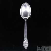 Georg Jensen. Silver Serving Spoon 113. - Fuchsia / Klokke #2.