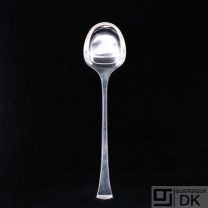 Hans Hansen. Silver Serving Spoon, medium - Kristine 