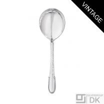 Georg Jensen Silver Serving Spoon, Small - Beaded/ Kugle - VINTAGE