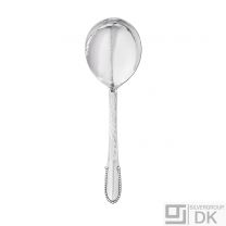 Georg Jensen Silver Serving Spoon, Small - Beaded/ Kugle - NEW