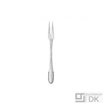 Georg Jensen Silver Cold Cuts Fork - Beaded/ Kugle - NEW