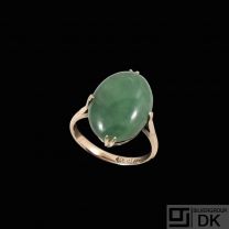 14k Gold Ring with Jade.