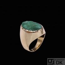 14k Gold Ring with Jadeite.