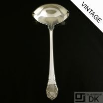 Georg Jensen Silver Gravy Ladle, Curved Handle - Lily of the Valley/ Liljekonval - VINTAGE