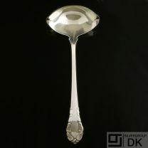 Georg Jensen Silver Gravy Ladle, Curved Handle - Lily of the Valley/ Liljekonval - NEW
