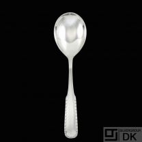 Georg Jensen. Silver Compote Spoon 161 - Perle / Rope #34.