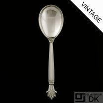 Georg Jensen Silver Compote Spoon - Acanthus/ Dronning - VINTAGE