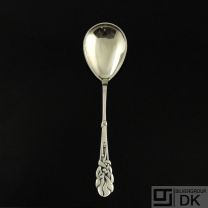 Heimbürger Silver Jam Spoon, Lightly Gilded - Mistletoe / Mistelten 