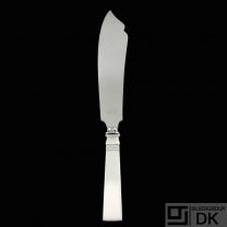 Georg Jensen. Sterling Silver Cake Knife 196A - Blok / Acadia #46.