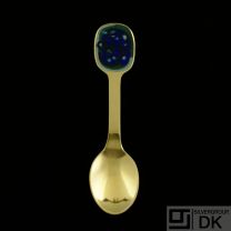 Danish Gilded Christmas Coffee Spoon, 1987 - A. Michelsen