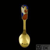 Danish Gilded Christmas Coffee Spoon, 1989 - A. Michelsen