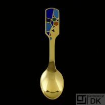 Danish Gilded Christmas Coffee Spoon, 1990 - A. Michelsen